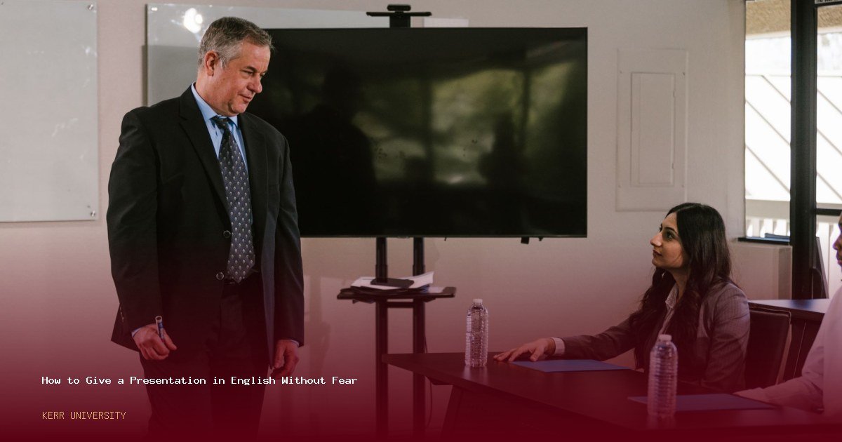 How to Give a Presentation in English Without Fear