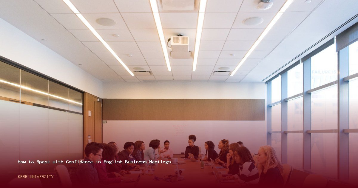 How to Speak with Confidence in English Business Meetings