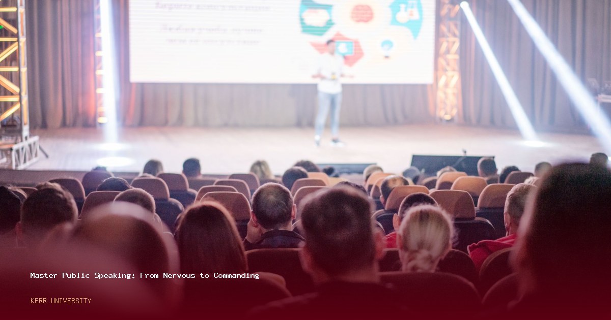 Master Public Speaking: From Nervous to Commanding