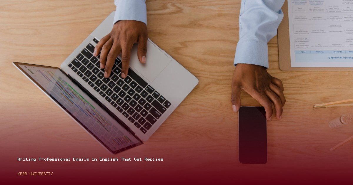 Writing Professional Emails in English That Get Replies